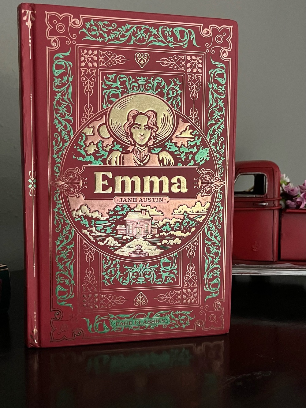 Classic Emma Decorative Hardcover in Deep Red